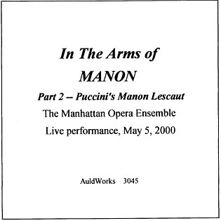 cover - In the arms of Manon